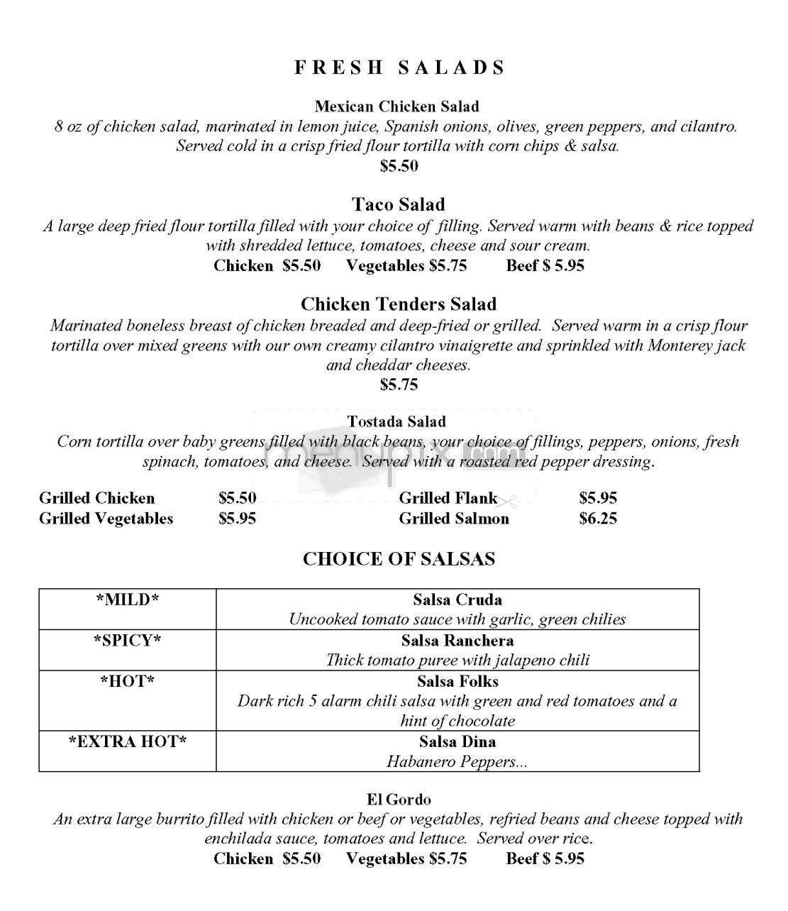 The Well-Dressed Burrito - Washington, DC menu_pic