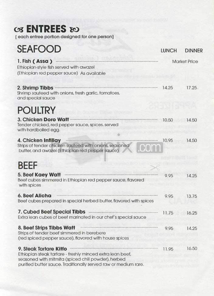 Zed's - Washington, DC menu_pic