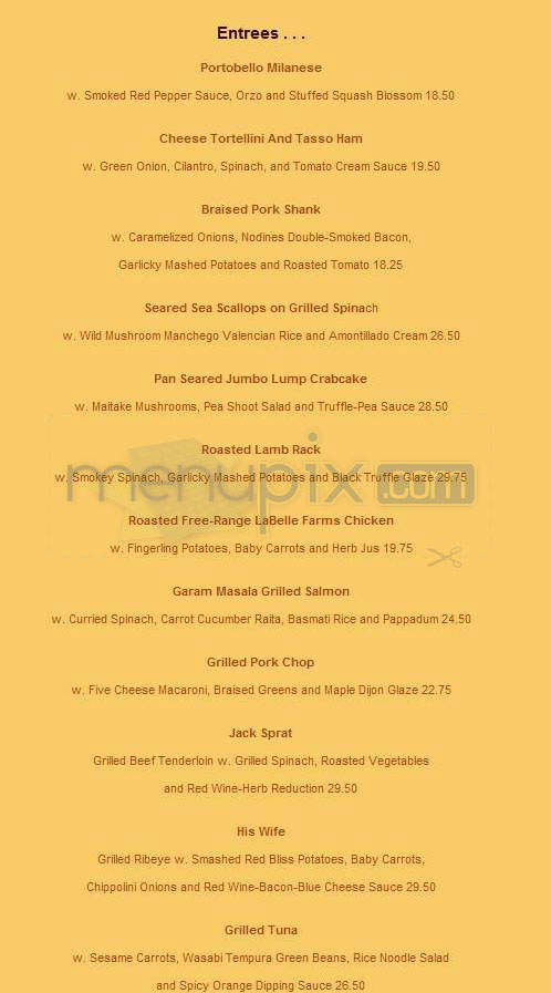 David Greggory - Washington, DC menu_pic
