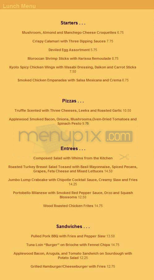 David Greggory - Washington, DC menu_pic