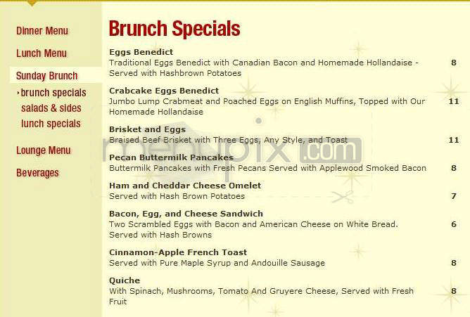Evening Star Cafe - Alexandria, VA menu_pic