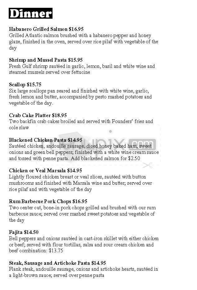 Founders - Alexandria, VA menu_pic