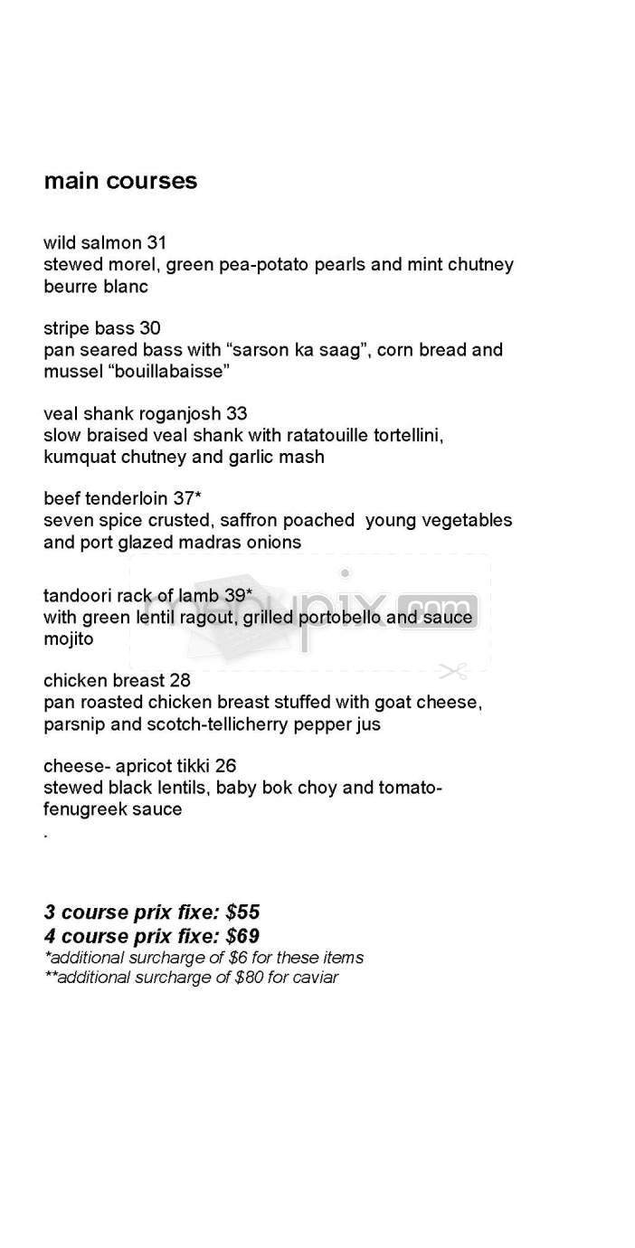 Indebleu - Washington, DC menu_pic