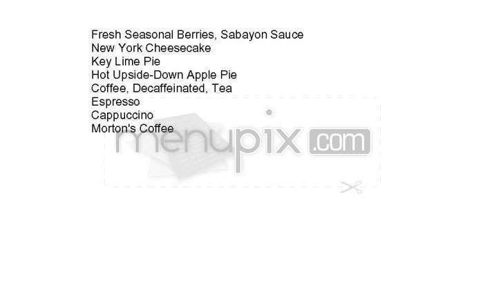 Morton's of Chicago - Washington, DC menu_pic