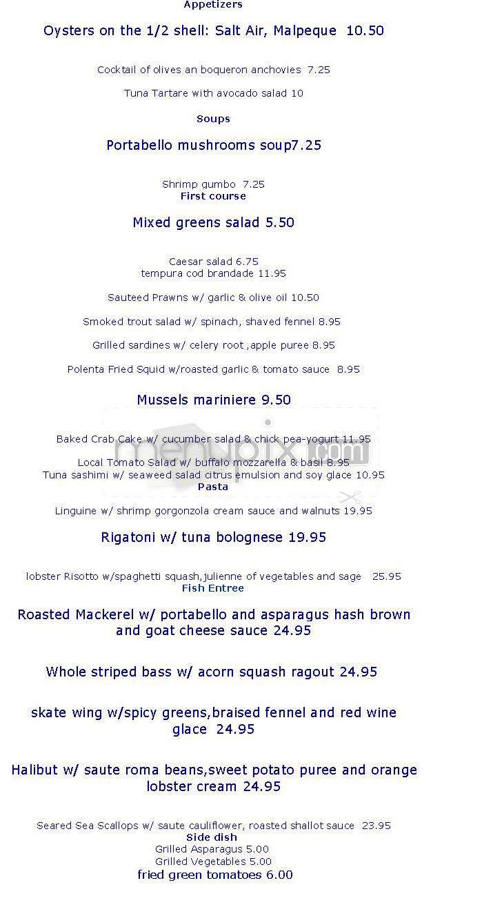 Pesce - Washington, DC menu_pic