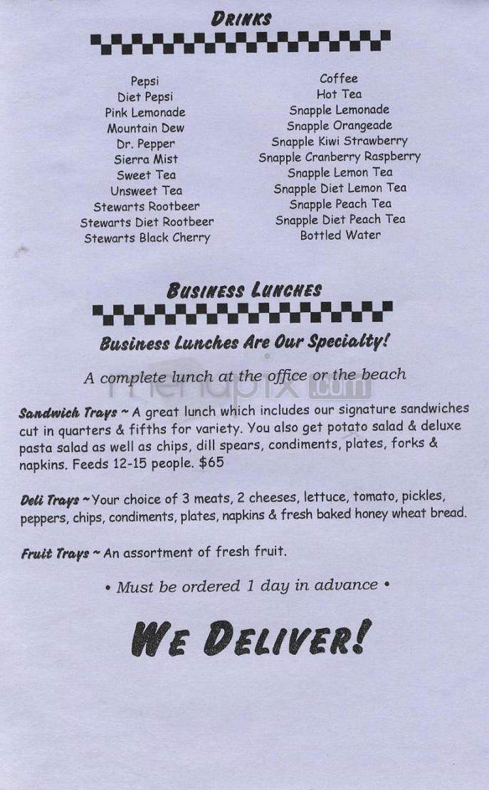 17th Street Deli Landfall - Wilmington, NC menu_pic