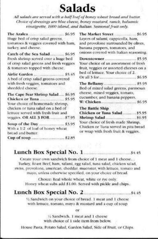 On A Roll - Wilmington, NC menu_pic