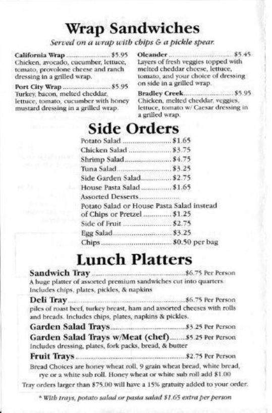 On A Roll - Wilmington, NC menu_pic