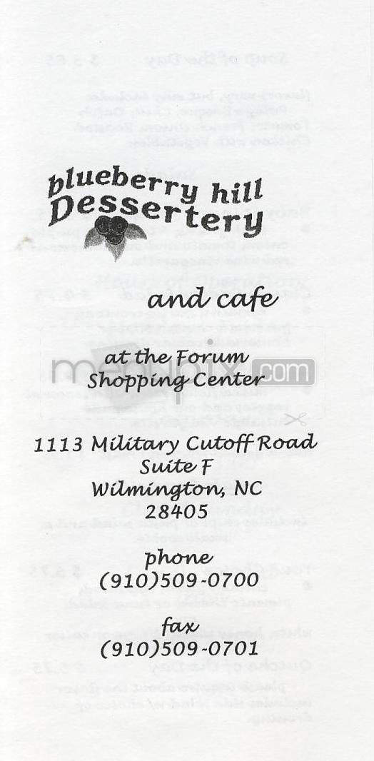 /650026/Blueberry-Hill-Dessertery-Wilmington-NC - Wilmington, NC