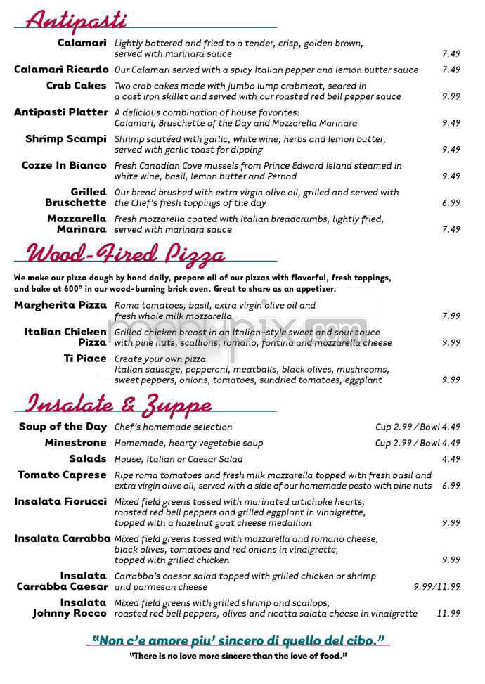 /802563/Carrabbas-Italian-Grill-Menu-Houston-TX - Houston, TX