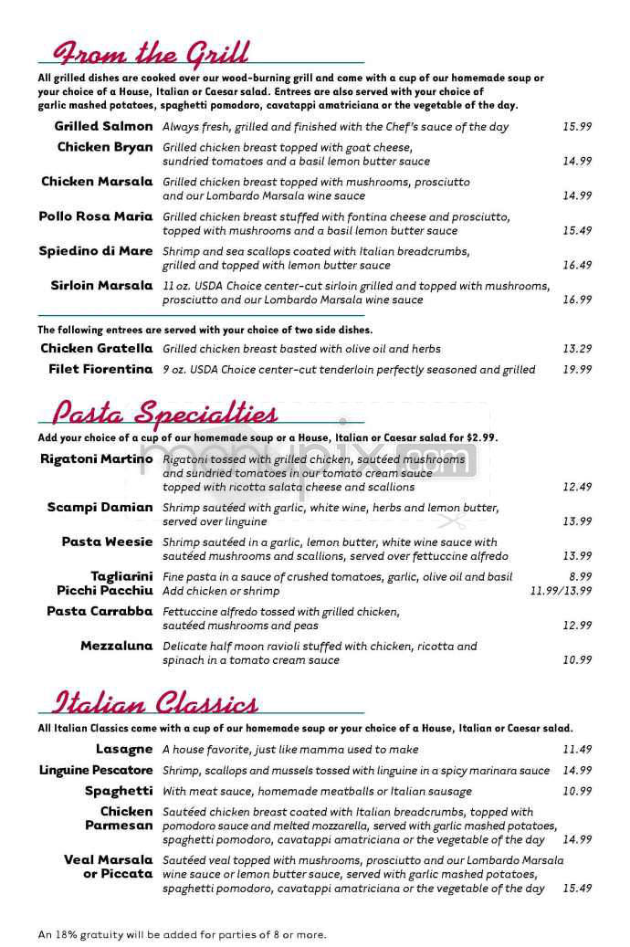 /824737/Carrabbas-Italian-Grill-Menu-Glendale-AZ - Glendale, AZ