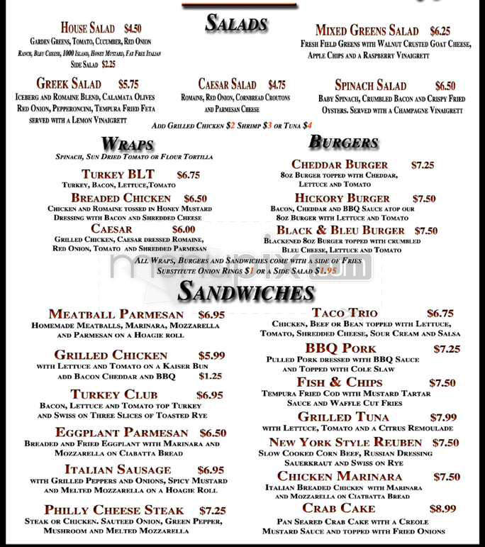 Hell's Kitchen - Wilmington, NC menu_pic