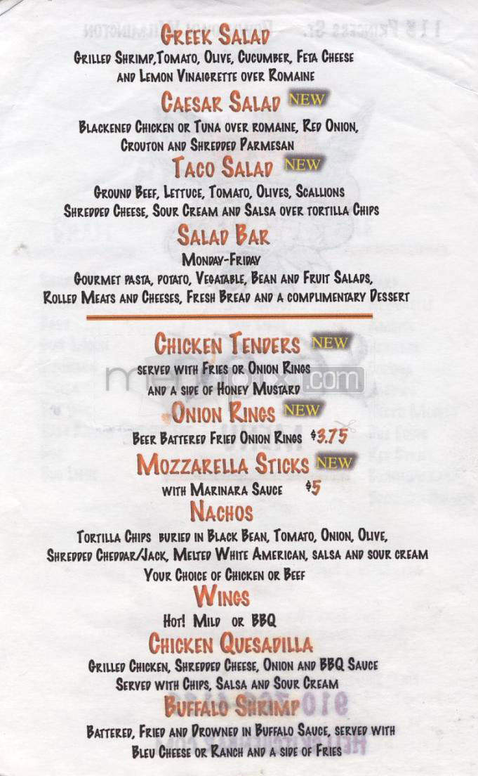 Hell's Kitchen - Wilmington, NC menu_pic