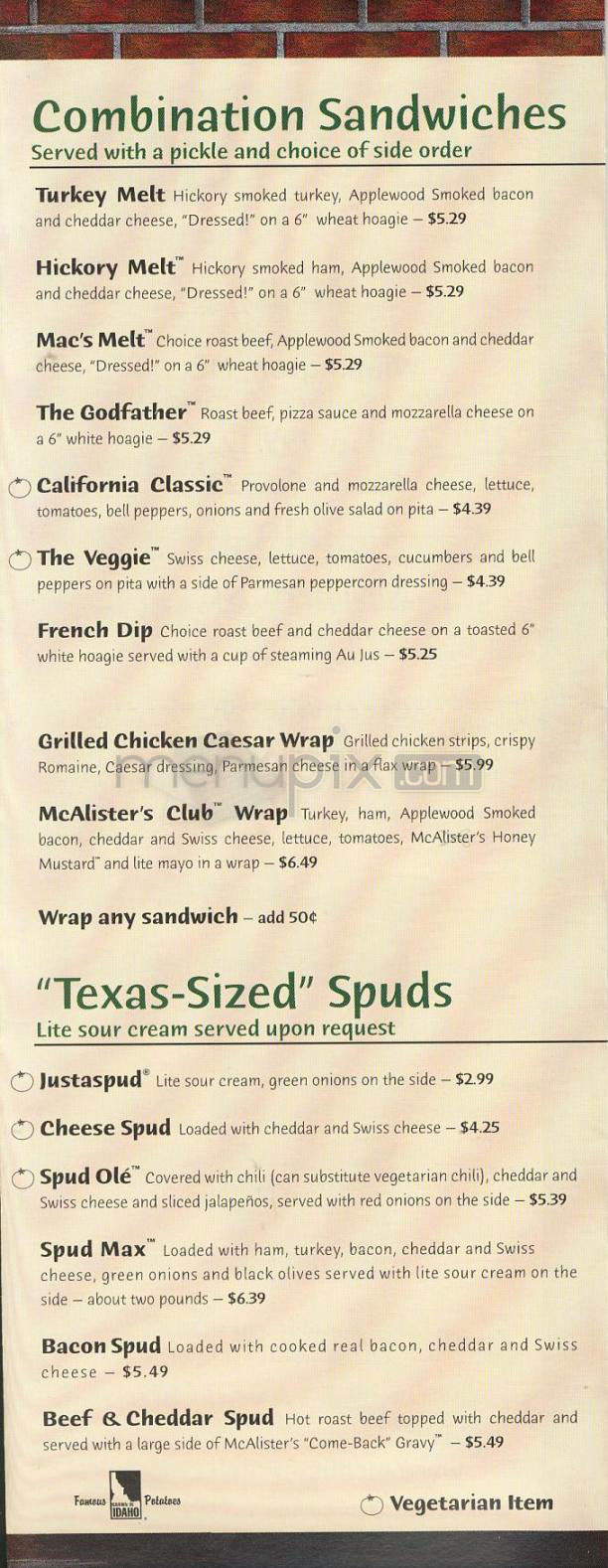 /28718816/McAlisters-Deli-Menu-Houston-TX - Houston, TX