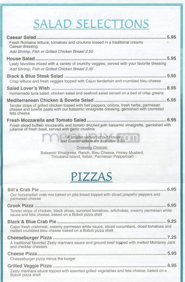 Michael's Seafood Restaurant - Carolina Beach, NC menu_pic