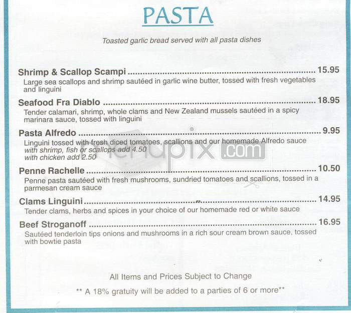 Michael's Seafood Restaurant - Carolina Beach, NC menu_pic