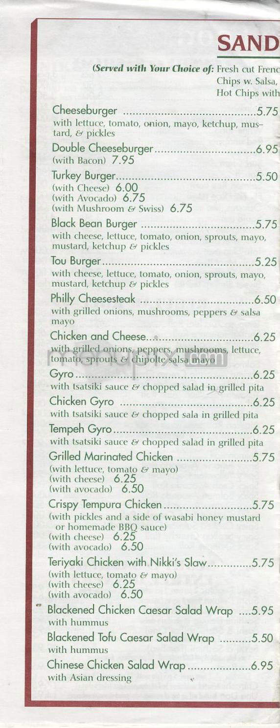 Nikki's Restaurant & Sushi Bar - Wilmington, NC menu_pic