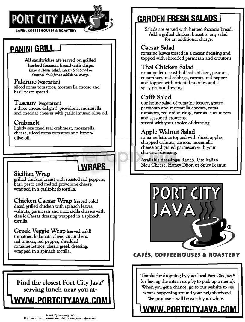 /2007843/Port-City-Java-Menu-Hagerstown-MD - Hagerstown, MD