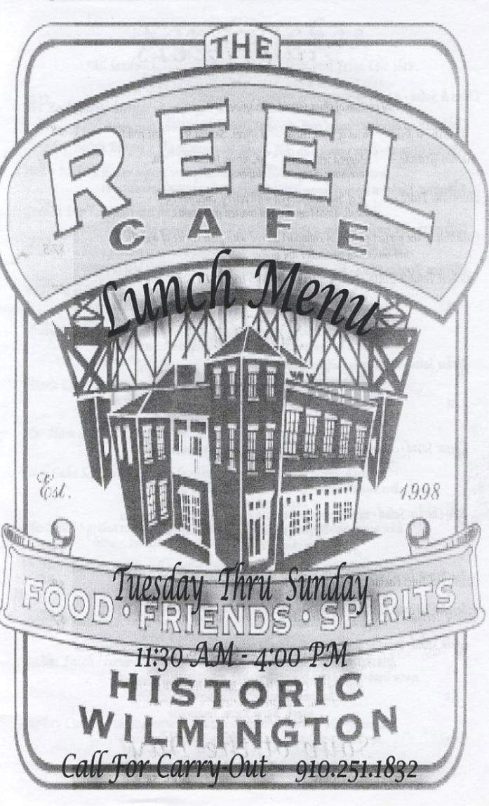 Reel Cafe - Wilmington, NC menu_pic