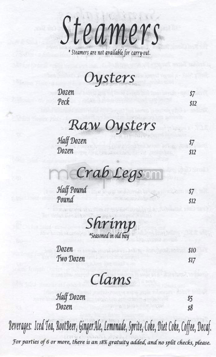 Reel Cafe - Wilmington, NC menu_pic