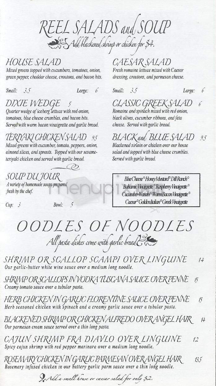 Reel Cafe - Wilmington, NC menu_pic