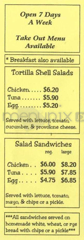 South College Sandwich & Deli - Wilmington, NC menu_pic