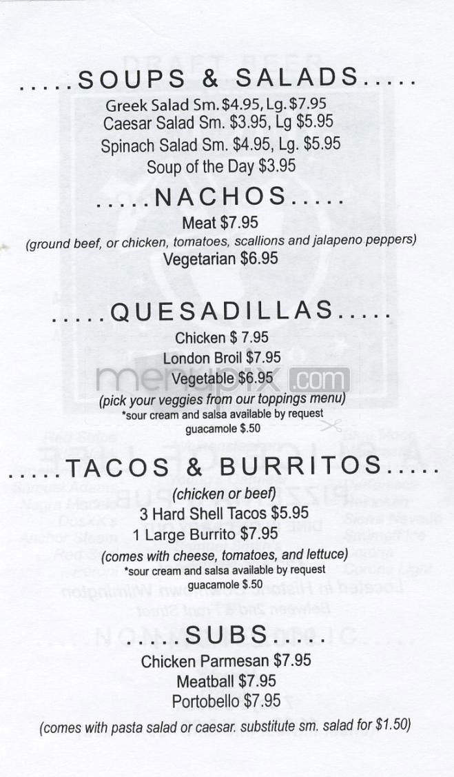 Slice Of Life Pizzeria & Pub - Wilmington, NC menu_pic