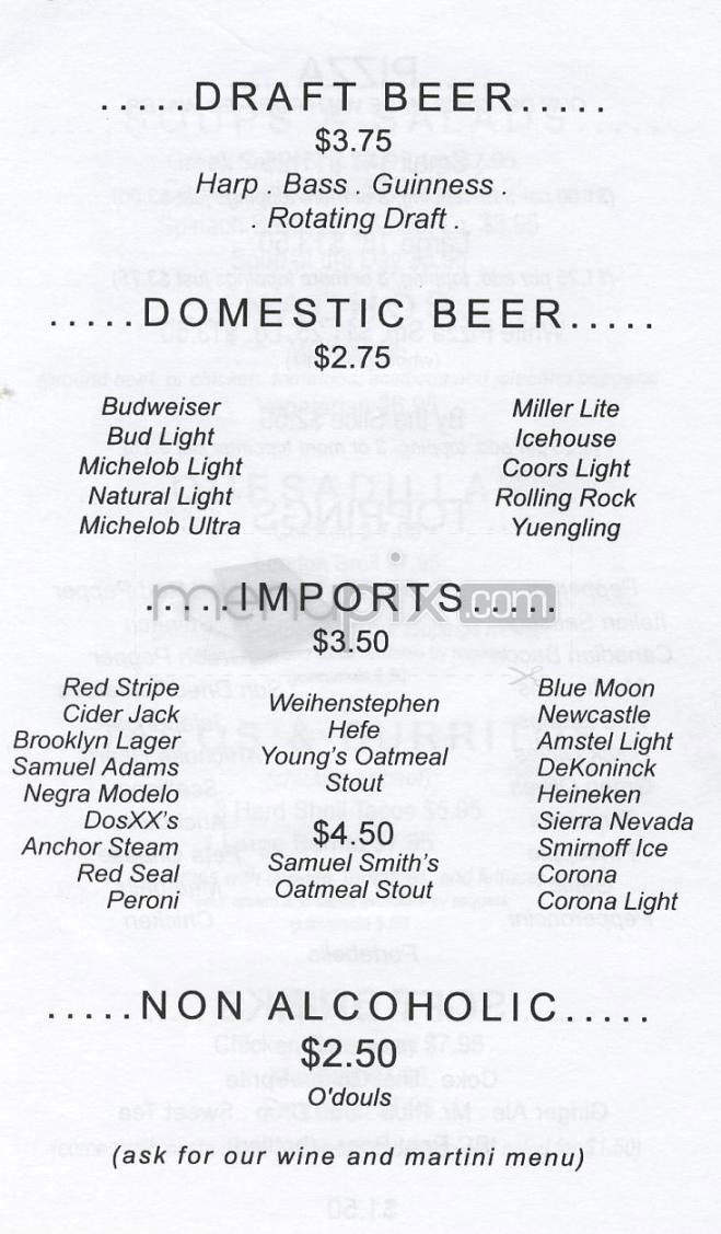 Slice Of Life Pizzeria & Pub - Wilmington, NC menu_pic