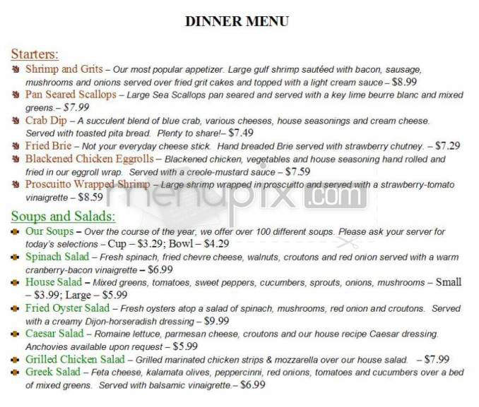 Sweet n Savory Cafe - Wilmington, NC menu_pic