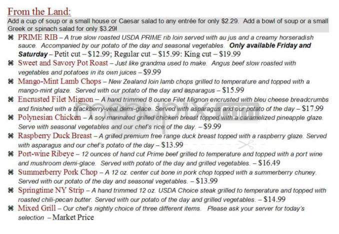 Sweet n Savory Cafe - Wilmington, NC menu_pic