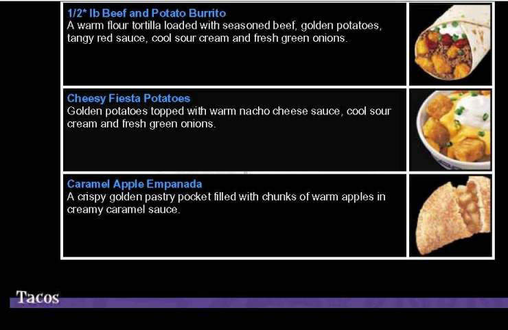Taco Bell - Wilmington, NC menu_pic