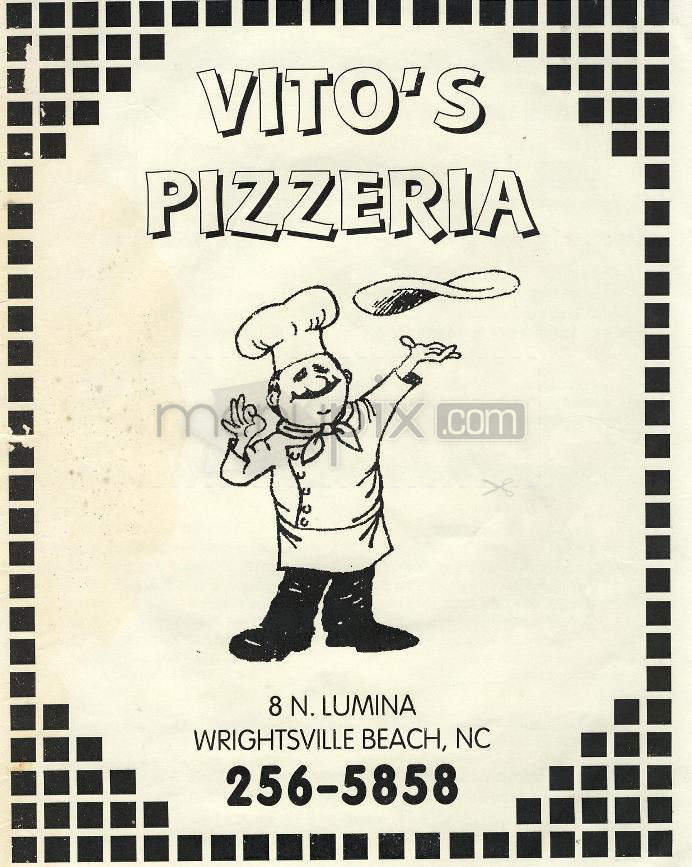 Vito's Pizzeria - Wrightsville Beach, NC menu_pic