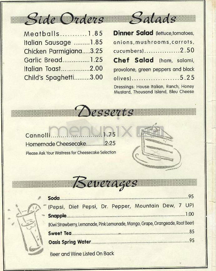 Vito's Pizzeria - Wrightsville Beach, NC menu_pic