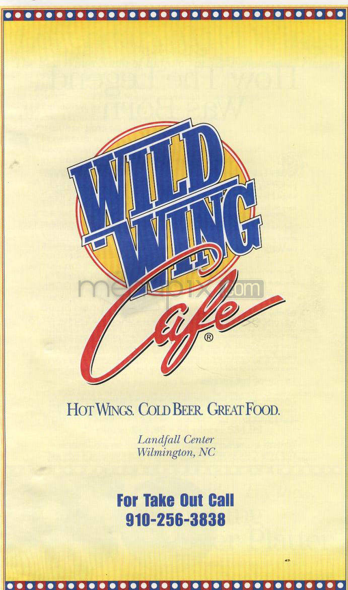 Wild Wing Cafe - Wilmington, NC menu_pic