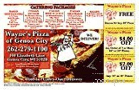 Wayne's Pizza - Genoa City, WI menu_pic