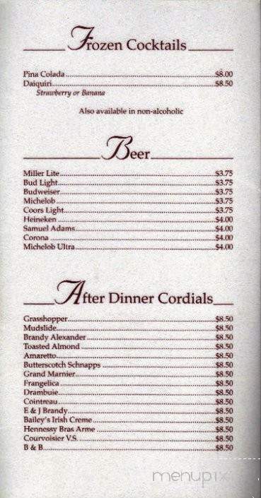 Wagstaff's Steak House - Colonial Heights, VA menu_pic