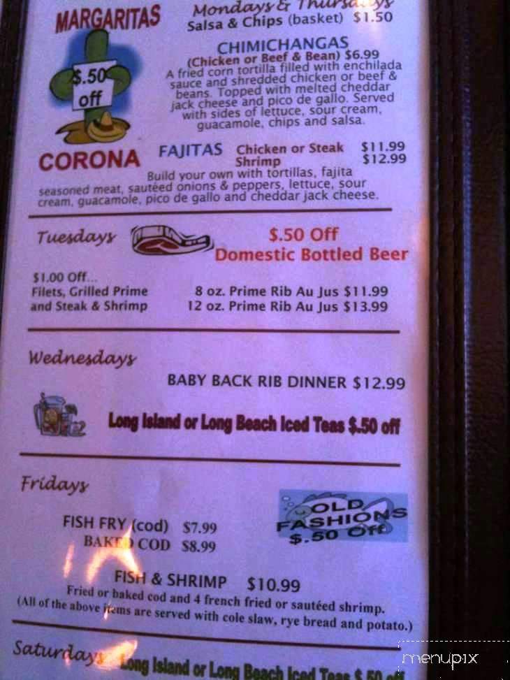 Water Street Grille - Stevens Point, WI menu_pic