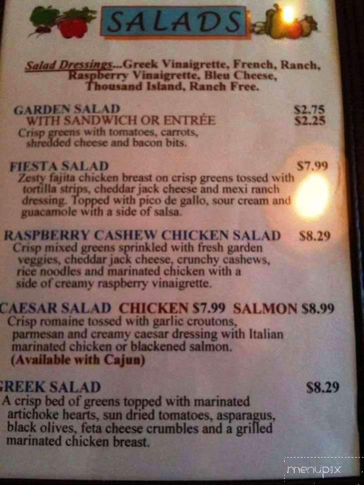 Water Street Grille - Stevens Point, WI menu_pic