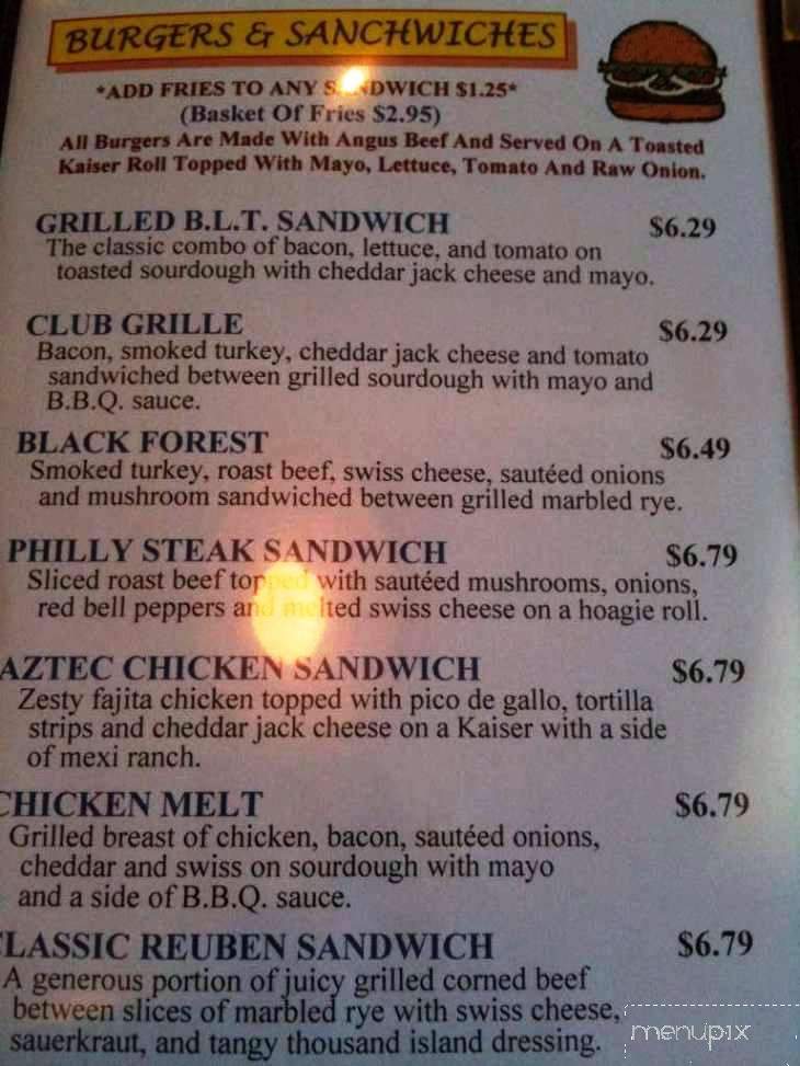 Water Street Grille - Stevens Point, WI menu_pic