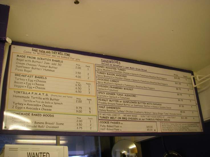 Wildflour - Olympic Valley, CA menu_pic