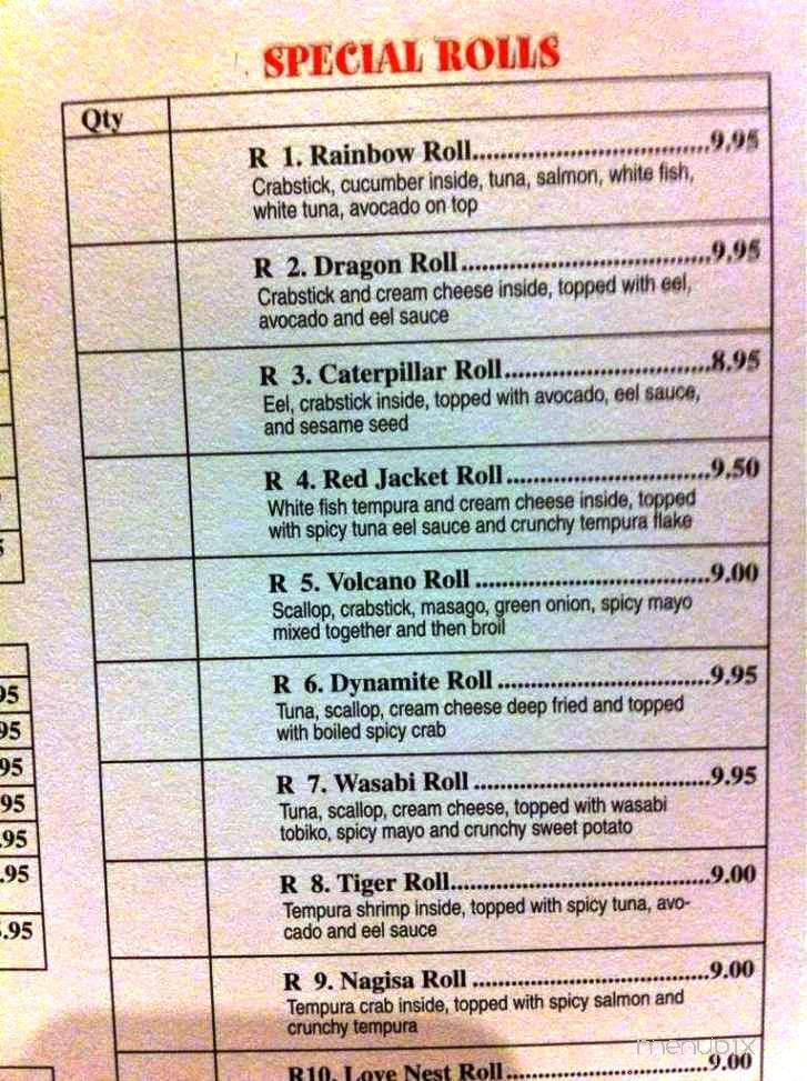 Wasabi Hibachi Steak - Mount Juliet, TN menu_pic