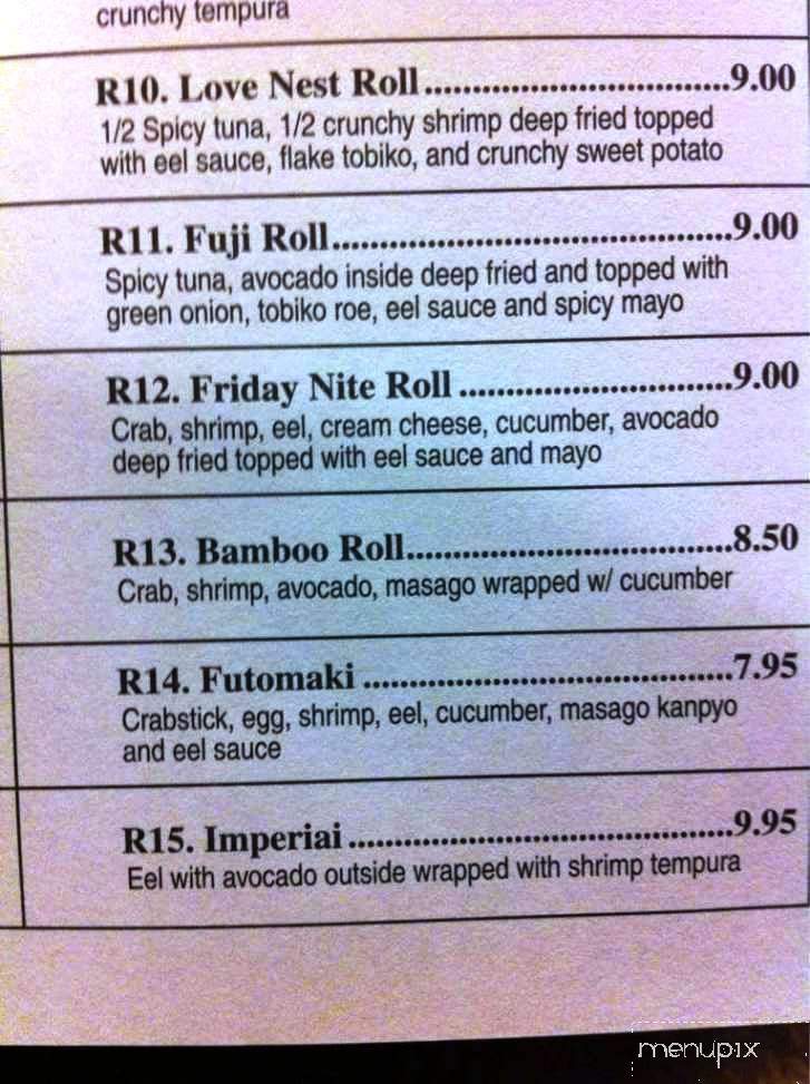 Wasabi Hibachi Steak - Mount Juliet, TN menu_pic