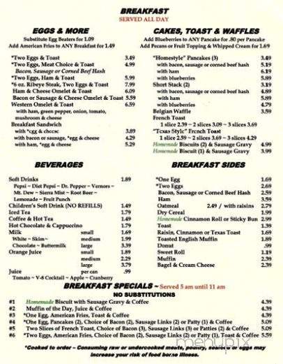 Wheel Inn - St Johns, MI menu_pic