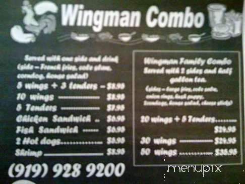 Wingman - Carrboro, NC menu_pic