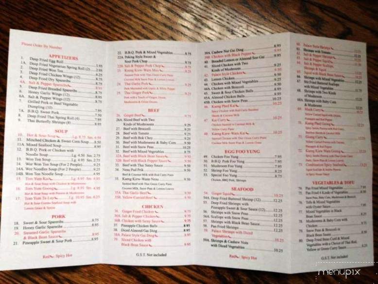 Wing's Fine Food To Go - Calgary, AB menu_pic