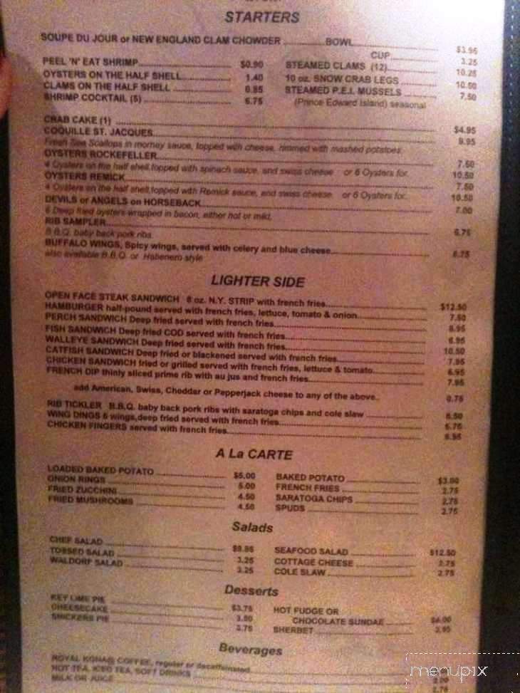 Windward Passage Restaurant - Columbus, OH menu_pic
