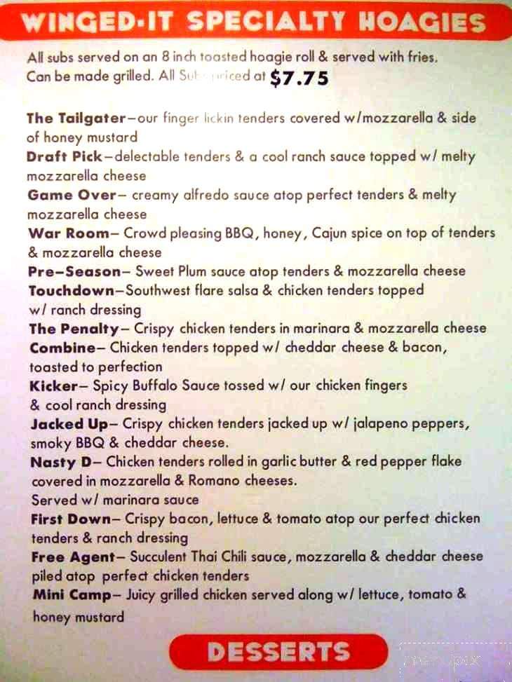 Winged-It - Hattiesburg, MS menu_pic