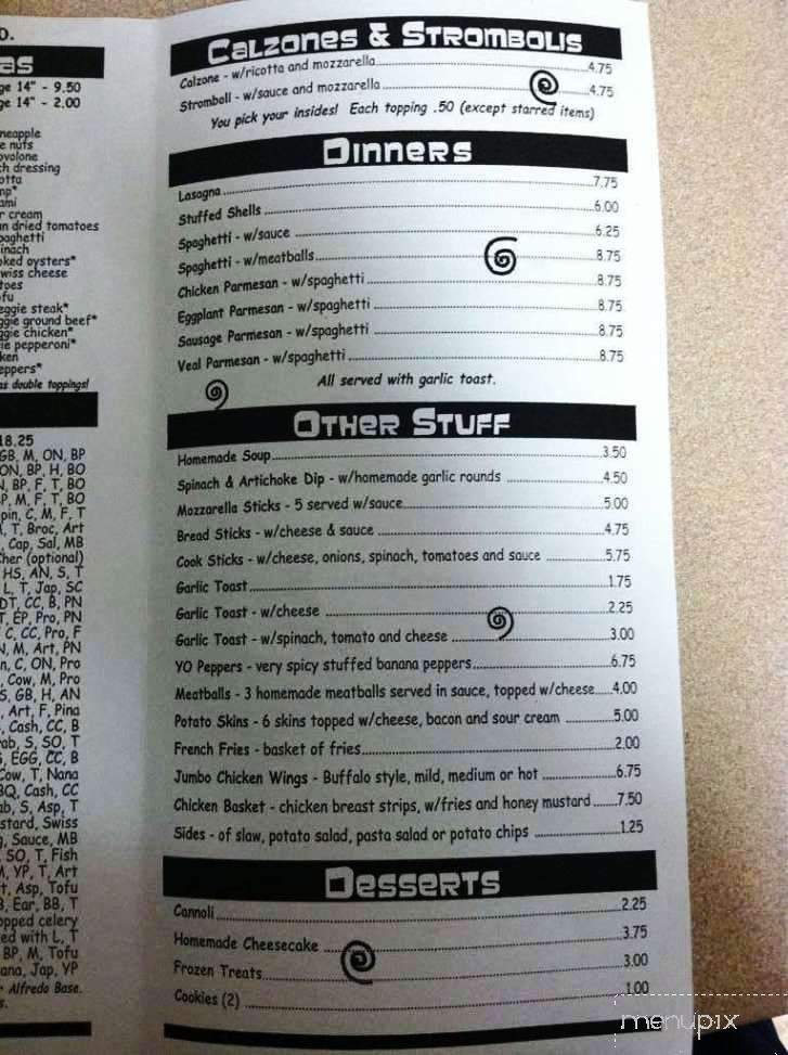 Yo Pizza - Augusta, GA menu_pic
