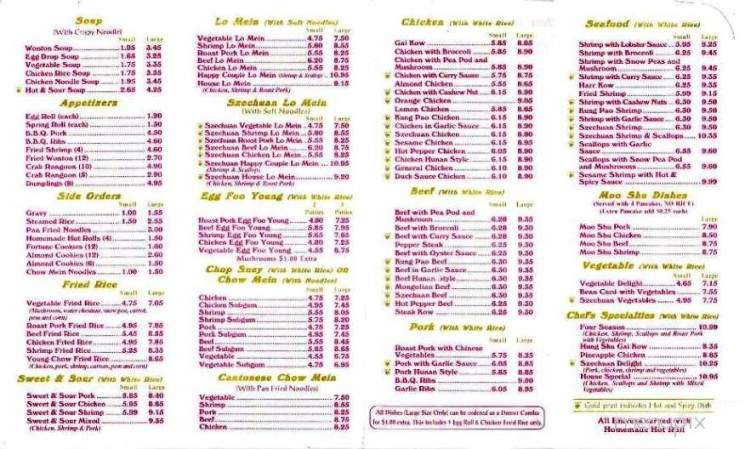 Yun's Village - Westland, MI menu_pic