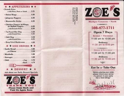 /2115086/Zoes-Pizza-Mashpee-MA - Mashpee, MA